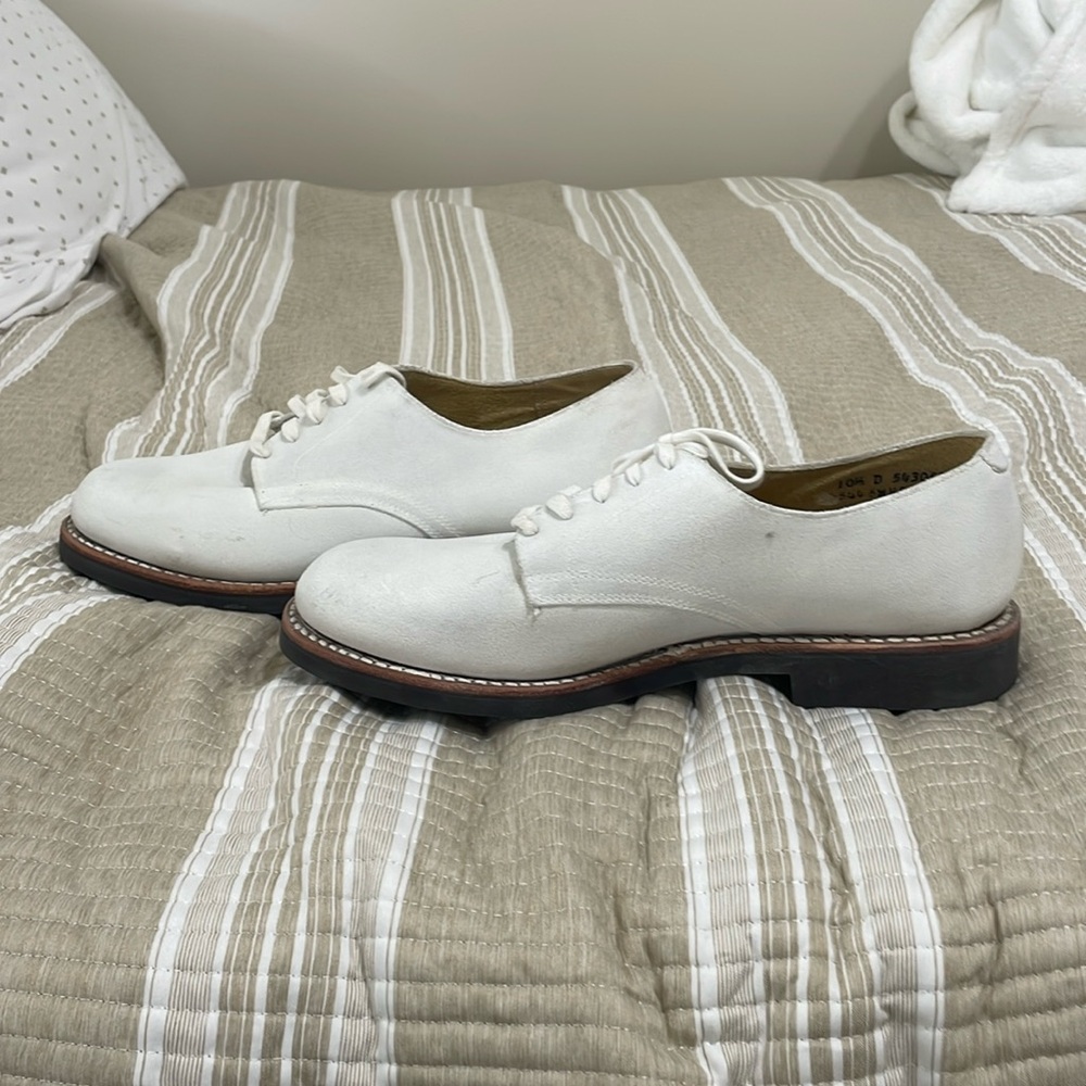 J. Crew White Leather Shoes Size 10.5